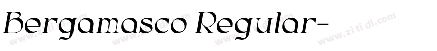 Bergamasco Regular字体转换